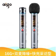 愛(ài)國(guó)者（aigo） 錄音筆 R5511 16G 專(zhuān)業(yè) 微型迷你 學(xué)習(xí)/會(huì)議采訪取證錄音器 高清遠(yuǎn)距降噪 灰色