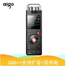 愛(ài)國(guó)者（aigo）錄音筆 R6633 16G 微型專(zhuān)業(yè)高清遠(yuǎn)距降噪 雙供電TF卡擴(kuò)容 聲控錄音器學(xué)習(xí)/會(huì)議司法維權(quán) 黑色