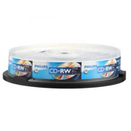 飛利浦（PHILIPS）PH CD-RW 可擦寫空白刻錄光盤光碟 可重復刻錄 10片裝刻錄盤700M