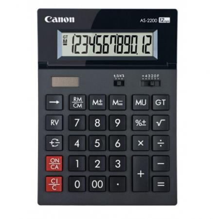 佳能 AS-2200 記算器太陽能商務(wù)會計辦公用大號計算器簡約