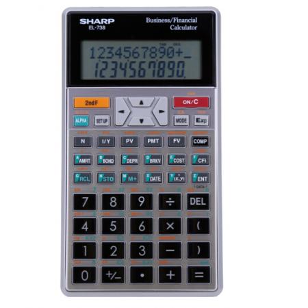 夏普（SHARP）EL-738 學(xué)生科學(xué)金融考試計算器 財務(wù)理財計算機