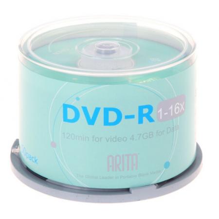 錸德(ARITA) e時代系列 DVD-R 16速4.7G 空白光盤/光碟/刻錄盤 桶裝50片