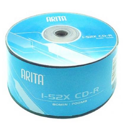 錸德(RITEK) 時尚系列 CD-R 52速700M 空白光盤/光碟/刻錄盤 塑封裝50片