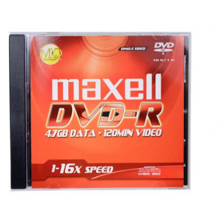 麥克賽爾（maxell）DVD-R光盤 刻錄光盤 光碟 空白光盤 16速4.7GB 1片盒裝，5盒/包