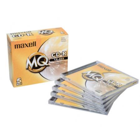 麥克賽爾（maxell）CD-R光盤 刻錄光盤 光碟 空白光盤 48速700M 1片盒裝，5盒/包