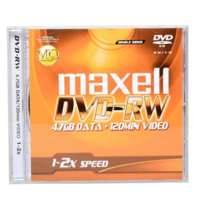 麥克賽爾（maxell）DVD-RW光盤(pán) 刻錄光盤(pán) 光碟 可擦寫(xiě)空白光盤(pán) 2速4.7G臺(tái)產(chǎn) 單片裝