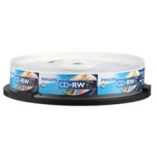飛利浦（PHILIPS）PH CD-RW 可擦寫空白刻錄光盤光碟 可重復刻錄 10片裝刻錄盤700M