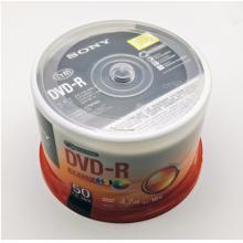 SONY 索尼  dvd刻錄盤 光盤 空白光盤 4.7G 16X DVD-R 可打印（50片桶裝）亞光面