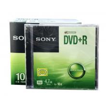 索尼（SONY）DVD+R 光盤(pán)/刻錄盤(pán) 16速4.7G 單片盒裝10片/包 空白光盤(pán)