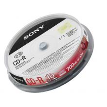 索尼（SONY）CD-R 光盤(pán)/刻錄盤(pán) 48速700MB 桶裝10片 空白光盤(pán)