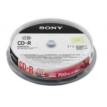 索尼（SONY）CD-R 光盤(pán)/刻錄盤(pán) 48速700MB 桶裝10片 空白光盤(pán)