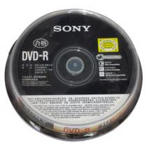 索尼（SONY）DVD-R 光盤(pán)/刻錄盤(pán) 16速4.7G 桶裝10片 空白光盤(pán)