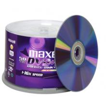 麥克賽爾（maxell）DVD+R光盤 刻錄光盤 光碟 空白光盤 可打印光盤 16速4.7G臺(tái)產(chǎn) 桶裝50片