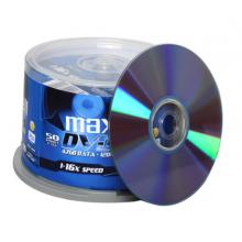  麥克賽爾（maxell）DVD+R光盤 刻錄光盤 光碟 空白光盤 16速4.7G 臺產(chǎn) 商務金盤桶裝50片