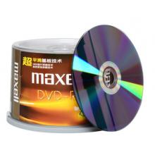 麥克賽爾（maxell）DVD-R光盤 刻錄光盤 光碟 空白光盤 16速4.7G臺產(chǎn) 紫紋黑尊桶裝50片
