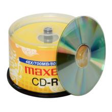 麥克賽爾（maxell）CD-R光盤(pán) 刻錄光盤(pán) 光碟 空白光盤(pán) 48速700M 龍紋金盤(pán)桶裝50片