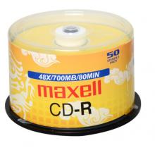 麥克賽爾（maxell）CD-R光盤(pán) 刻錄光盤(pán) 光碟 空白光盤(pán) 48速700M 龍紋金盤(pán)桶裝50片