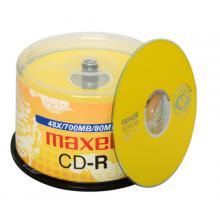 麥克賽爾（maxell）CD-R光盤(pán) 刻錄光盤(pán) 光碟 空白光盤(pán) 48速700M 龍紋金盤(pán)桶裝50片