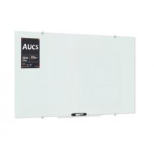 AUCS 120*90cm 玻璃白板 寫(xiě)字板 辦公 會(huì)議磁性鋼化玻璃黑板掛式