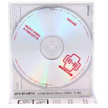 麥克賽爾（maxell）DVD+RW光盤 刻錄光盤 光碟 可擦寫空白光盤 4速4.7G臺(tái)產(chǎn) 1片盒裝