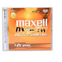 麥克賽爾（maxell）DVD-RW光盤(pán) 刻錄光盤(pán) 光碟 可擦寫(xiě)空白光盤(pán) 2速4.7G臺(tái)產(chǎn) 單片裝