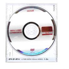 麥克賽爾（maxell）DVD-RW光盤(pán) 刻錄光盤(pán) 光碟 可擦寫(xiě)空白光盤(pán) 2速4.7G臺(tái)產(chǎn) 單片裝