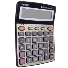 得力(deli)27559 大屏金色面板語(yǔ)音計(jì)算器 12位顯示真人語(yǔ)音計(jì)算機(jī) 辦公文具用品