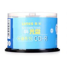 紫光（UNIS）CD-R光盤/刻錄盤 天海卡通系列 52速700M 桶裝50片
