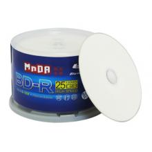 銘大金碟（MNDA）BD-R空白藍光光盤/刻錄盤 6-12速 25G 藍光可打印 50片桶裝