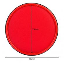 得力(deli)9859 φ89mm金屬圓蓋財(cái)務(wù)快干印臺(tái)印泥 辦公用品 紅色