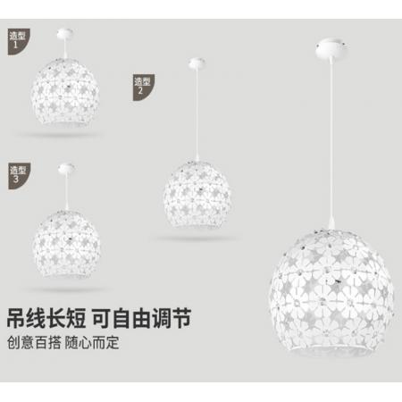 歐普照明（OPPLE）LED餐廳燈浪漫現(xiàn)代簡約時尚單頭吸頂餐吊燈創(chuàng)意吧臺 花之密語 