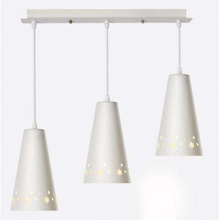 歐普照明（OPPLE）LED吊燈餐廳燈具三頭吸頂餐吊燈飾 現(xiàn)代簡(jiǎn)約創(chuàng)意吧臺(tái) 繁星 另購(gòu)E27光源 
