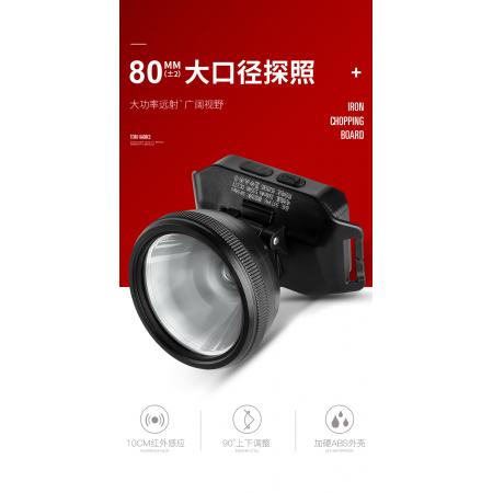 神火（supfire）HL12頭燈強光遠射充電式大頭夜釣燈LED燈頭戴式探照燈