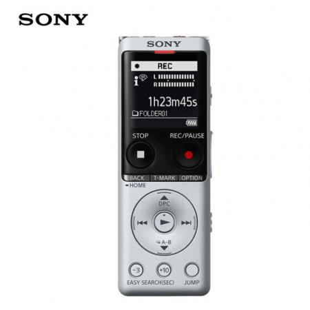 索尼（SONY）錄音筆ICD-UX575F 16GB 銀色 智能降噪升級(jí)款 專業(yè)線性錄音棒 商務(wù)學(xué)習(xí)采訪支持內(nèi)錄