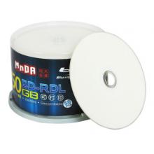 銘大金碟（MNDA）BD-R DL 1-6速 50G 藍(lán)光可打印 50片桶裝 藍(lán)光空白光盤 刻錄光盤