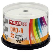 銘大金碟（MNDA） 彩虹系列 檔案級(jí) DVD空白光盤/刻錄盤 4.7G 16X DVD+R（50片桶裝）
