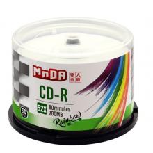 銘大金碟（MNDA） 彩虹系列 檔案級(jí) CD-R空白光盤/刻錄盤 700M 52X 桶裝（50片桶裝）