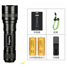 SupFire神火L6超強光手電筒可充電26650超亮遠射LED便攜小家用T6戶外氙氣燈防水超長續(xù)航 L6-10瓦+2節(jié)5200毫安電池+充電器