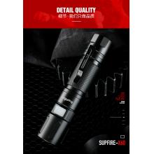 神火（supfire）x60強光手電筒 變焦遠射USB充電式 家用便攜 戶外騎行燈