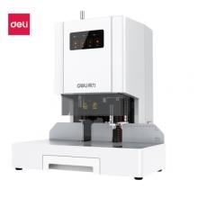 得力（deli）33480 自動財務(wù)憑證裝訂機 激光定位電動檔案打孔機