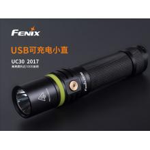 菲尼克斯Fenix小直筒強(qiáng)光遠(yuǎn)射手電筒 家用充電手電筒 UC30黑色升級(jí)款1000流明