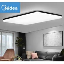 美的（Midea）led客廳吸頂燈北歐現代簡約大氣臥室燈書房餐廳燈具長方形智能調光調色圓形燈飾 三色調光/100瓦（適用20-32平）