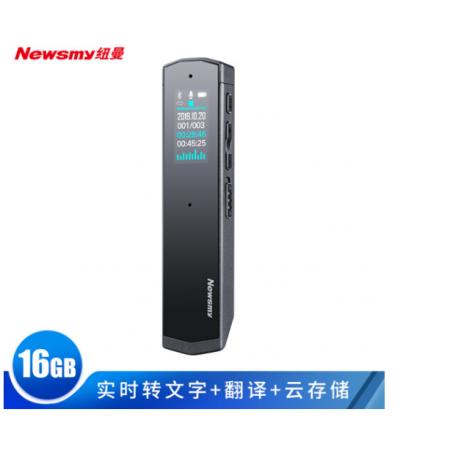 紐曼Newsmy AI智能錄音筆i03 免費(fèi)語音轉(zhuǎn)文字 16G+云存儲(chǔ) 聲文速記 同傳翻譯 專業(yè)級(jí)降噪 會(huì)議錄音 太空灰 