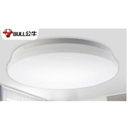 公牛led吸頂燈家用燈具陽(yáng)臺(tái)廚房臥室簡(jiǎn)約現(xiàn)代圓形餐廳客廳燈超薄12W18W24W三段調(diào)光LED吸頂燈 全白18W 33*7.5 5700k適5-10平