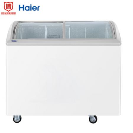 海爾 Haier 260升商用冷藏冷凍轉(zhuǎn)換冰柜 圓弧玻璃門(mén)冷柜 SC/SD-260HDS
