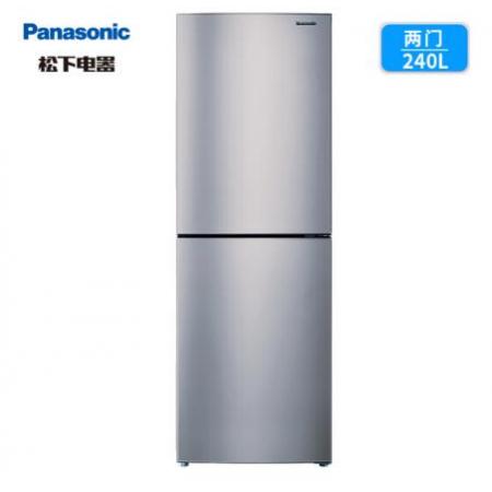 松下(Panasonic)NR-EB24WSP-S 240升兩門(mén)風(fēng)冷無(wú)霜超薄冰箱 AG銀離子節(jié)能靜音