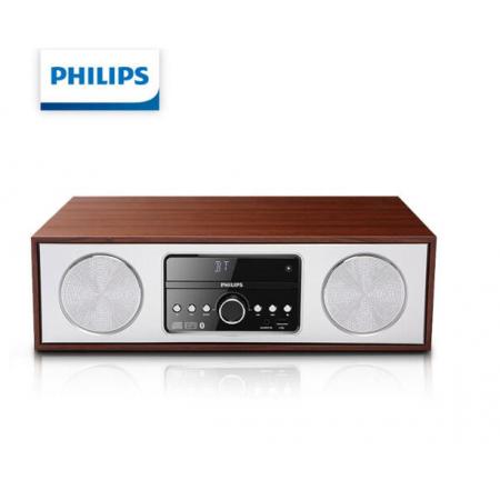 飛利浦（PHILIPS）DTM380/93 音響 音箱 復古木質 無線藍牙HIFI桌面臺式CD音響