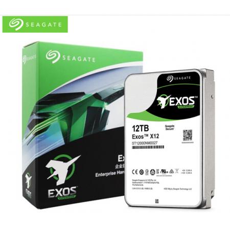 希捷(Seagate)12TB 256MB 7200RPM 企業(yè)級硬盤 SAS接口 希捷銀河Exos X12系列(ST12000NM0027)