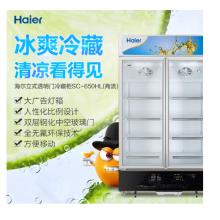 海爾 Haier 立式透明門冷藏飲料冰柜  SC-650HL(商流)