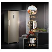 海爾（Haier）228升立式風冷無霜全溫區(qū)防串味冷藏小冰箱 炫金外觀智能電腦溫控冷柜冰柜 BD-228WL